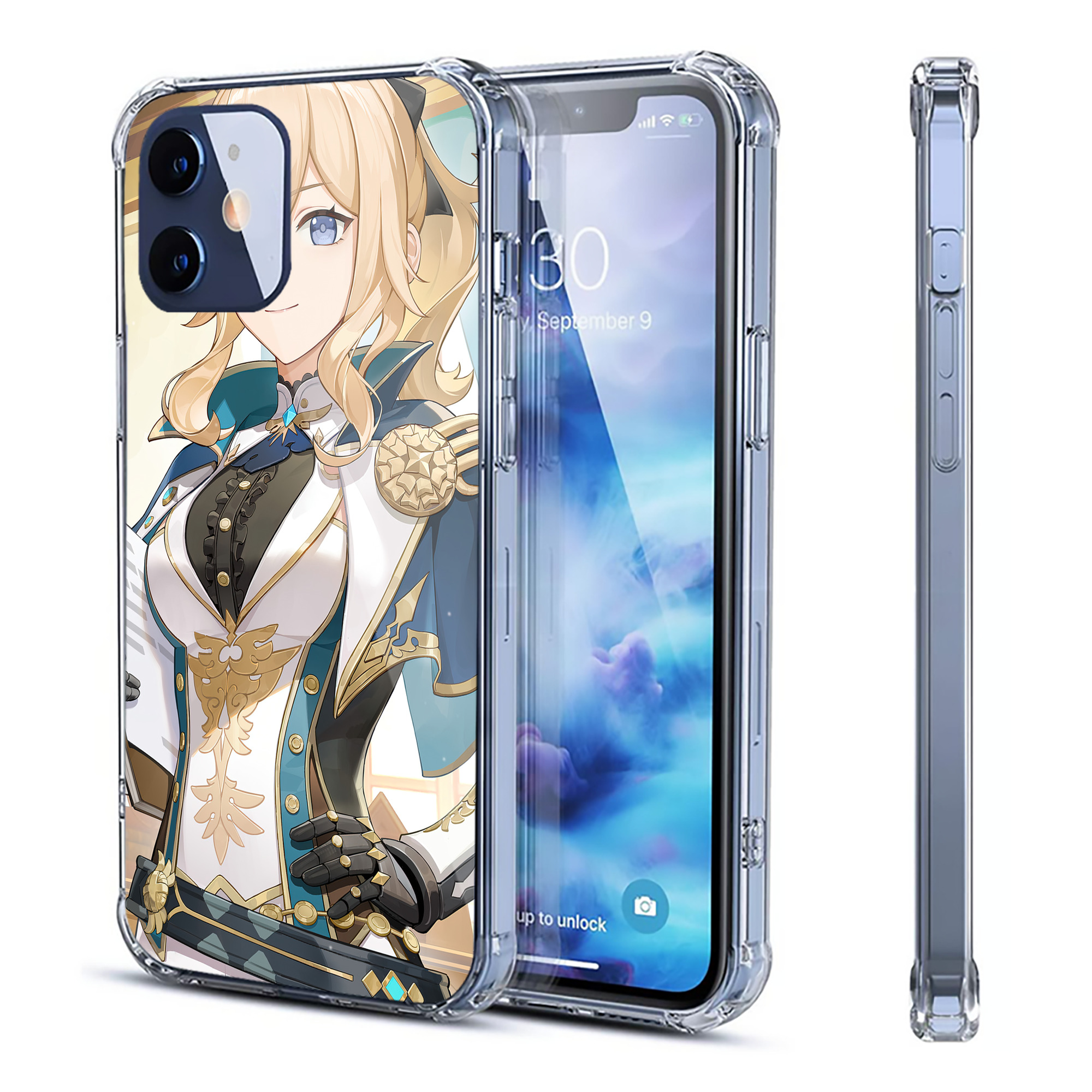げんし神 genshin 【iPhone 12シリーズ対応】透明スマホケース（クリアソフトケース）